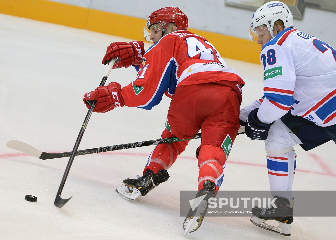 Ice Hockey. Kontinental Hochey League. CSKA-Lada match