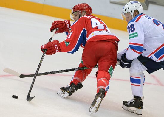 Ice Hockey. Kontinental Hochey League. CSKA-Lada match