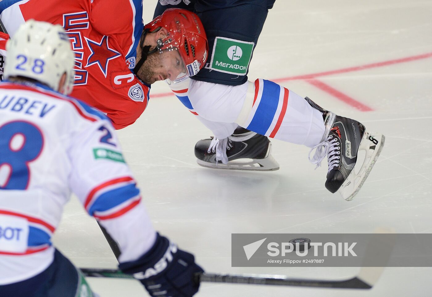 Ice Hockey. Kontinental Hochey League. CSKA-Lada match