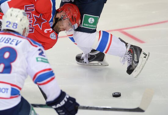 Ice Hockey. Kontinental Hochey League. CSKA-Lada match