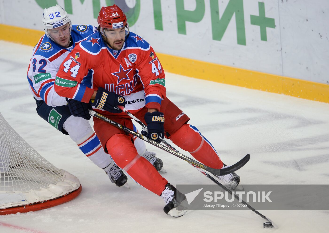 Ice Hockey. Kontinental Hochey League. CSKA-Lada match