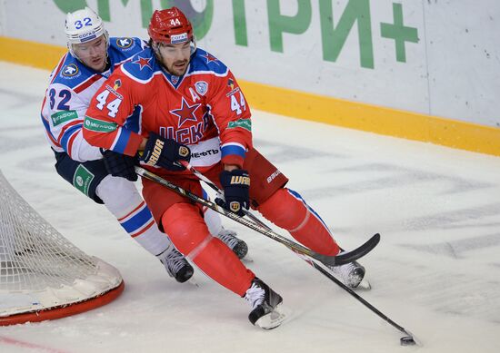 Ice Hockey. Kontinental Hochey League. CSKA-Lada match