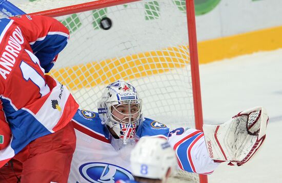 Ice Hockey. Kontinental Hochey League. CSKA-Lada match