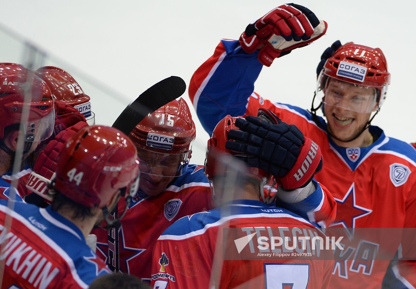 Hockey. KHL. CSKA-Lada match