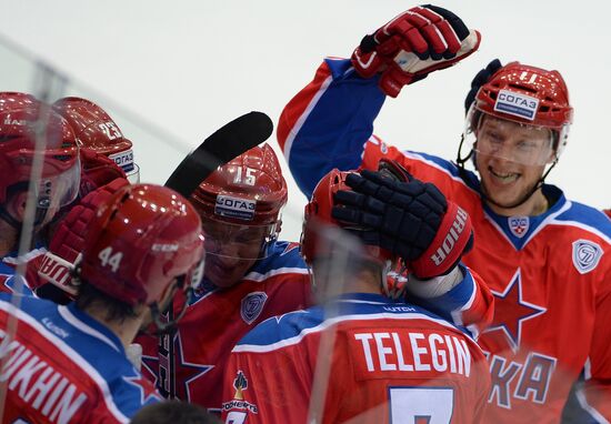 Hockey. KHL. CSKA-Lada match