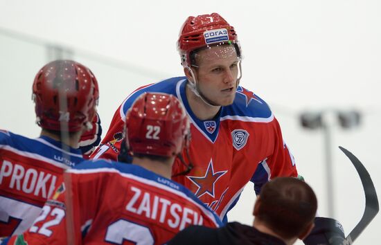 Ice Hockey. Kontinental Hochey League. CSKA-Lada match