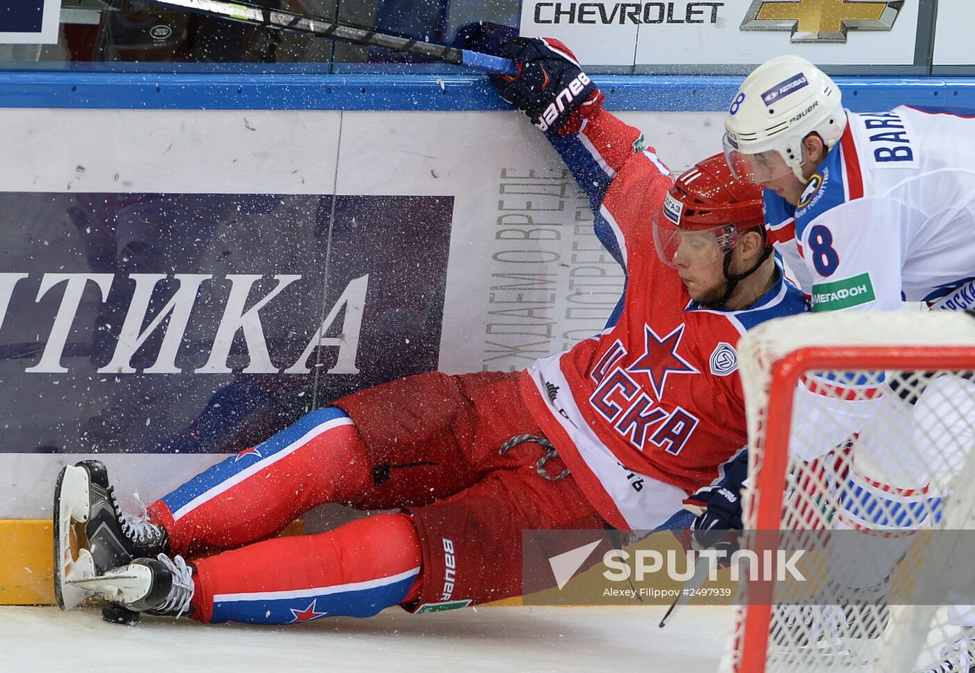 Hockey. KHL. CSKA-Lada match