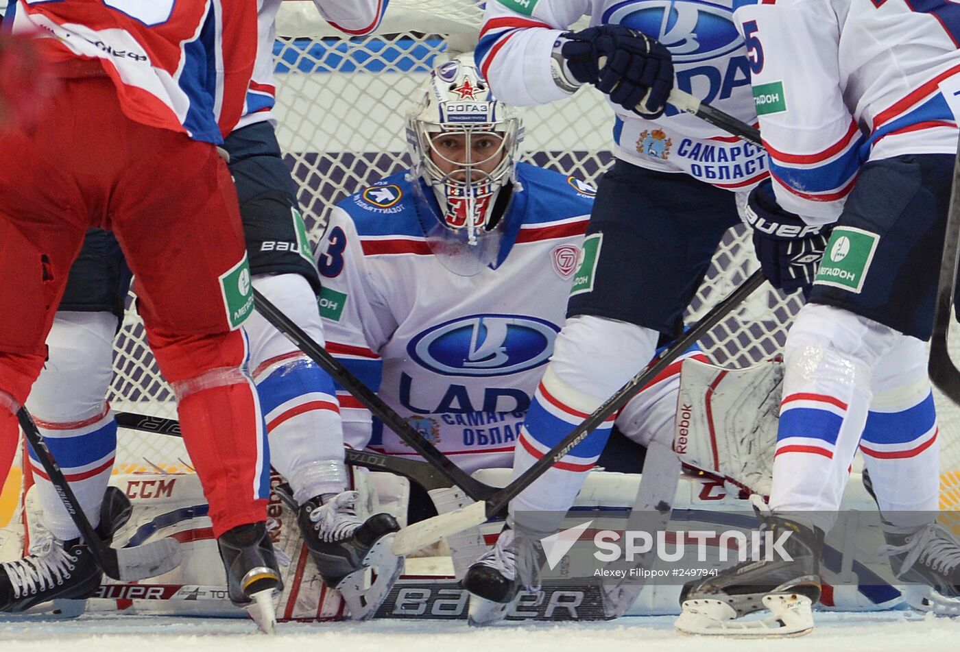 Hockey. KHL. CSKA-Lada match