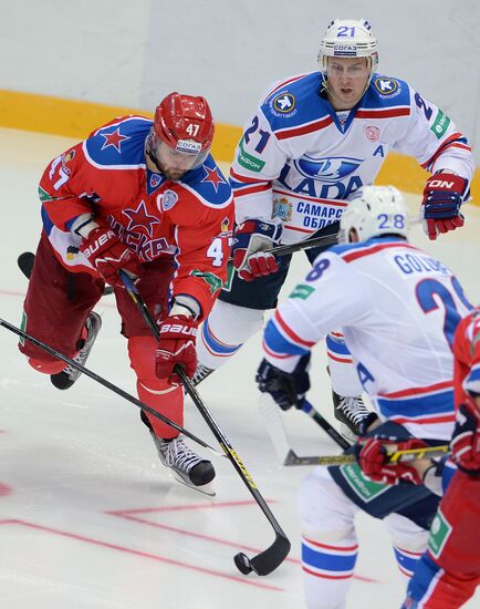 Hockey. KHL. CSKA-Lada match