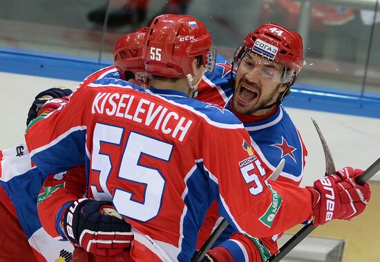 Hockey. KHL. CSKA-Lada match