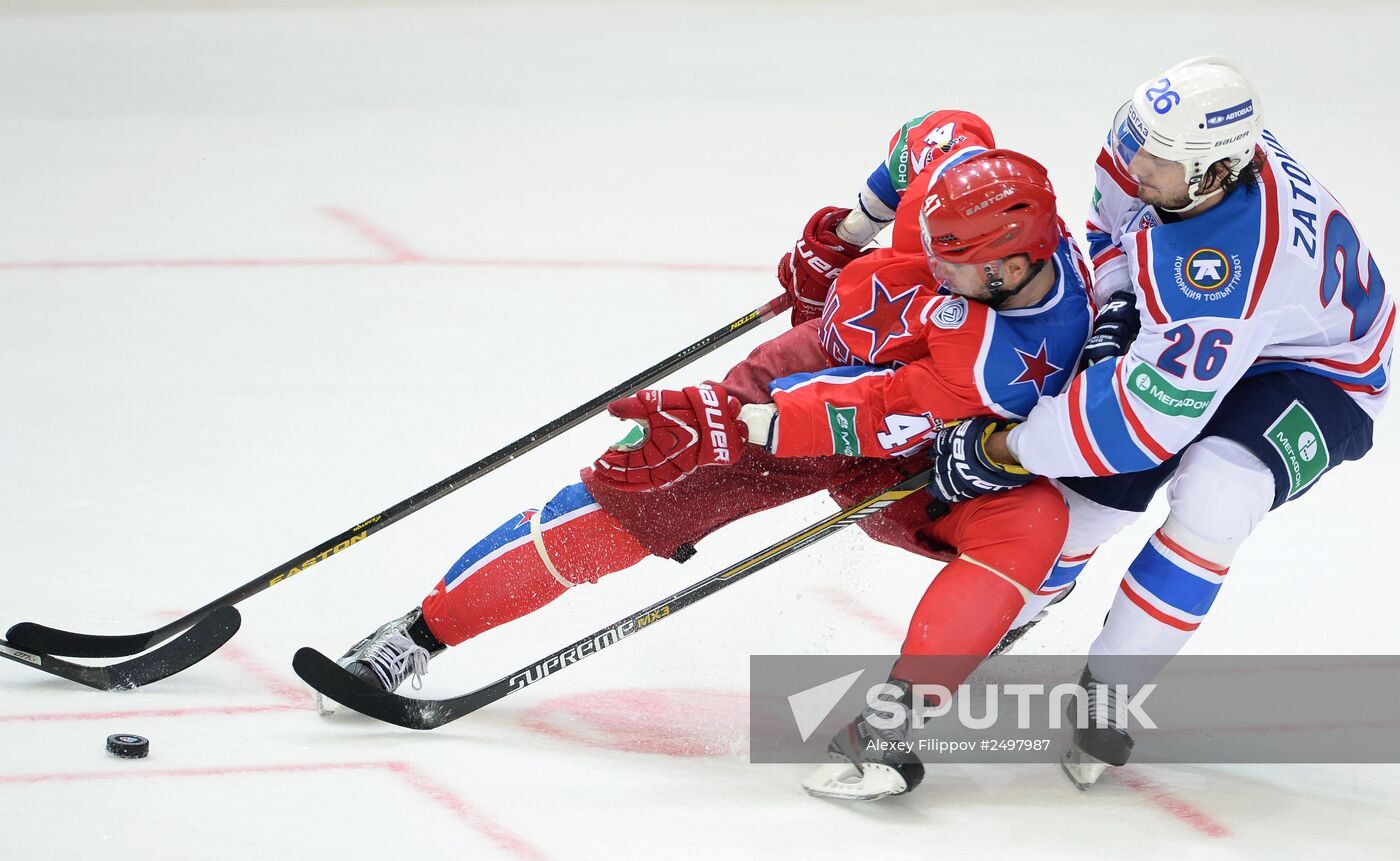 Hockey. KHL. CSKA-Lada match