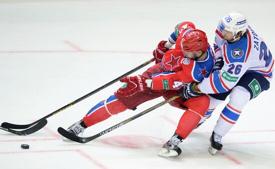 Hockey. KHL. CSKA-Lada match