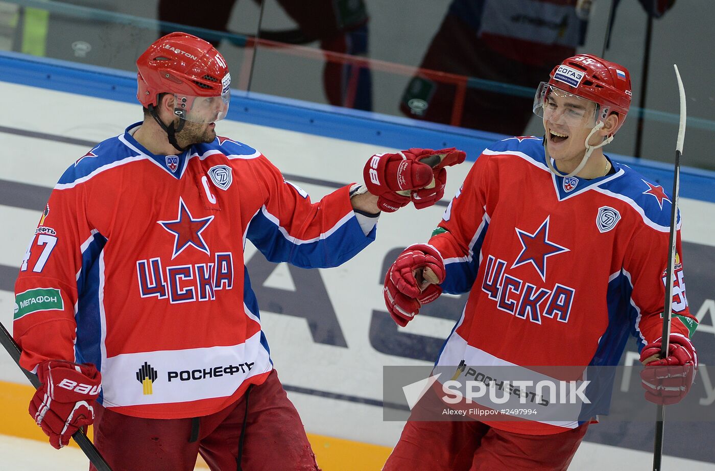 Hockey. KHL. CSKA-Lada match