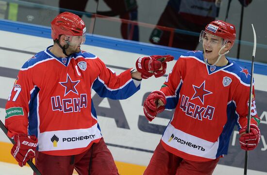 Hockey. KHL. CSKA-Lada match