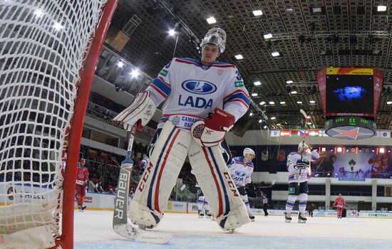 Hockey. KHL. CSKA-Lada match