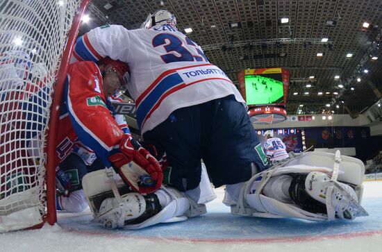 Hockey. KHL. CSKA-Lada match