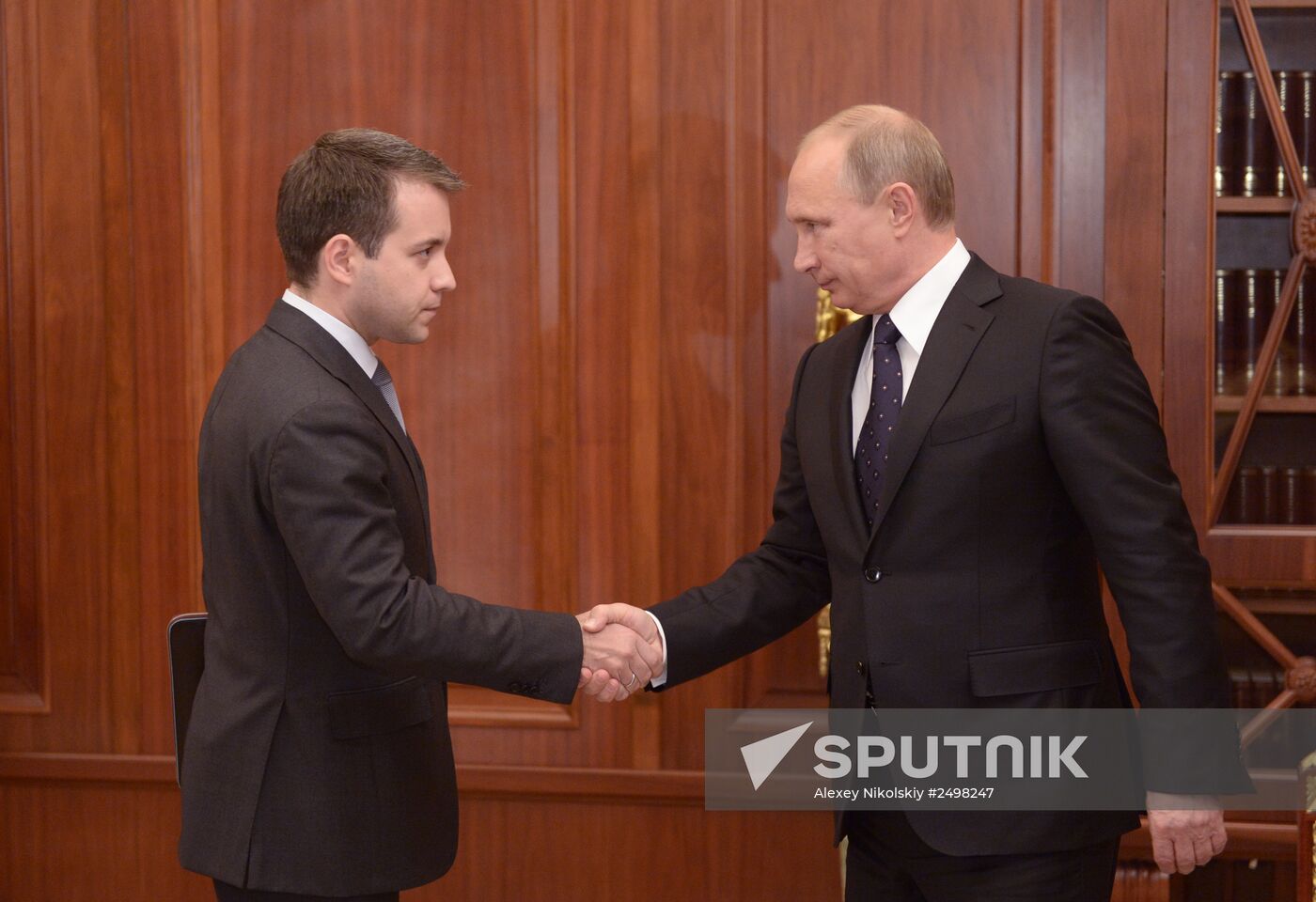 Vladimir Putin meets with Nikolai Nikiforov