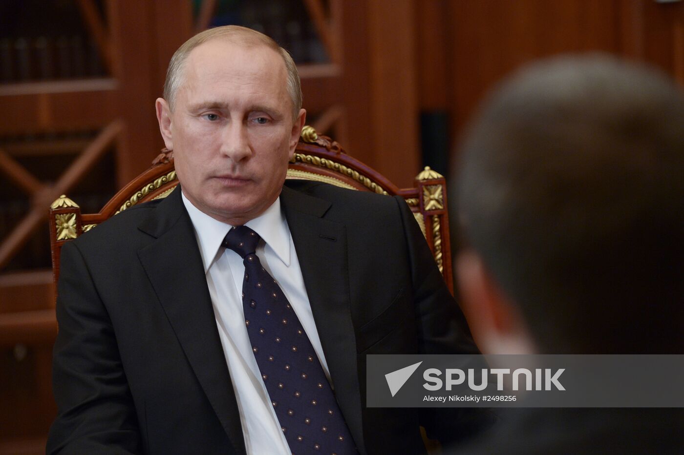 Vladimir Putin meets with Nikolai Nikiforov