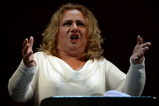 Dress rehearsal of Pyotr Tchaikovsky's opera "The Maid of Orleans"
