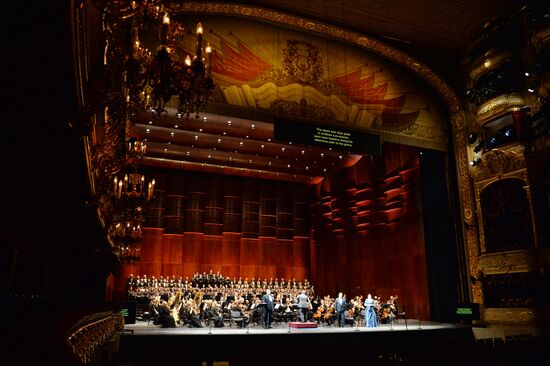 Dress rehearsal of Pyotr Tchaikovsky's opera "The Maid of Orleans"
