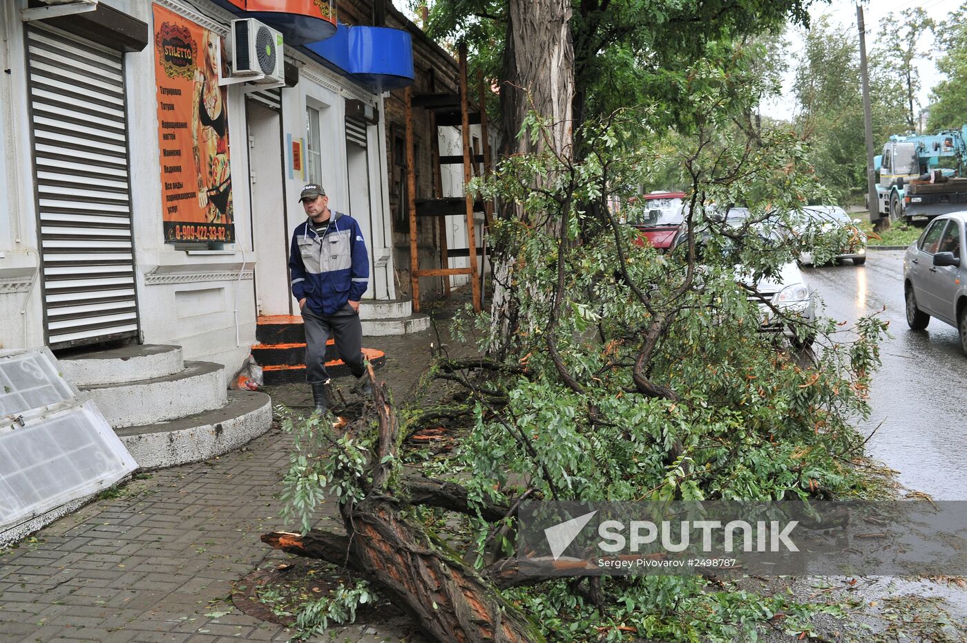 Aftermath of torrential rain in the Rostov Region