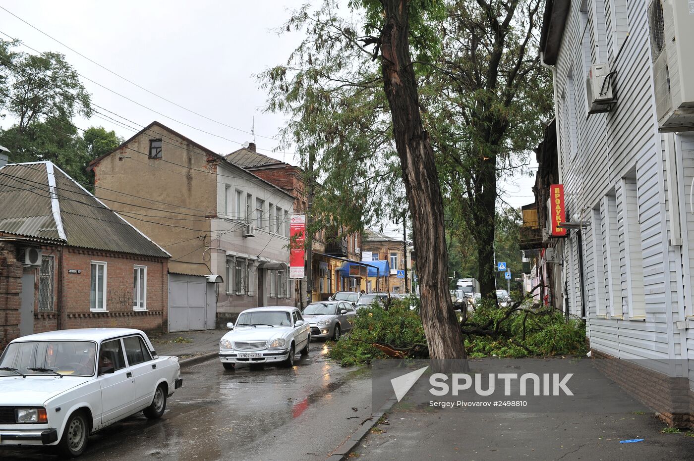 Aftermath of torrential rain in the Rostov Region