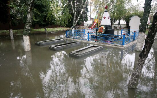 Aftermath of torrential rain in the Rostov Region
