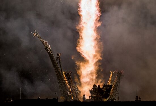 Soyuz ТМА-14М rocket launched from Baikonur Cosmodrome