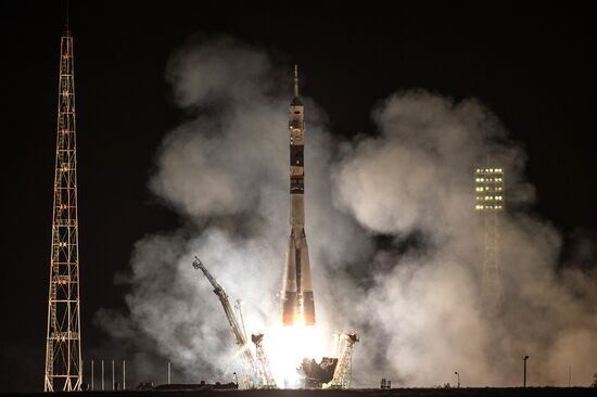 Soyuz ТМА-14М rocket launched from Baikonur Cosmodrome