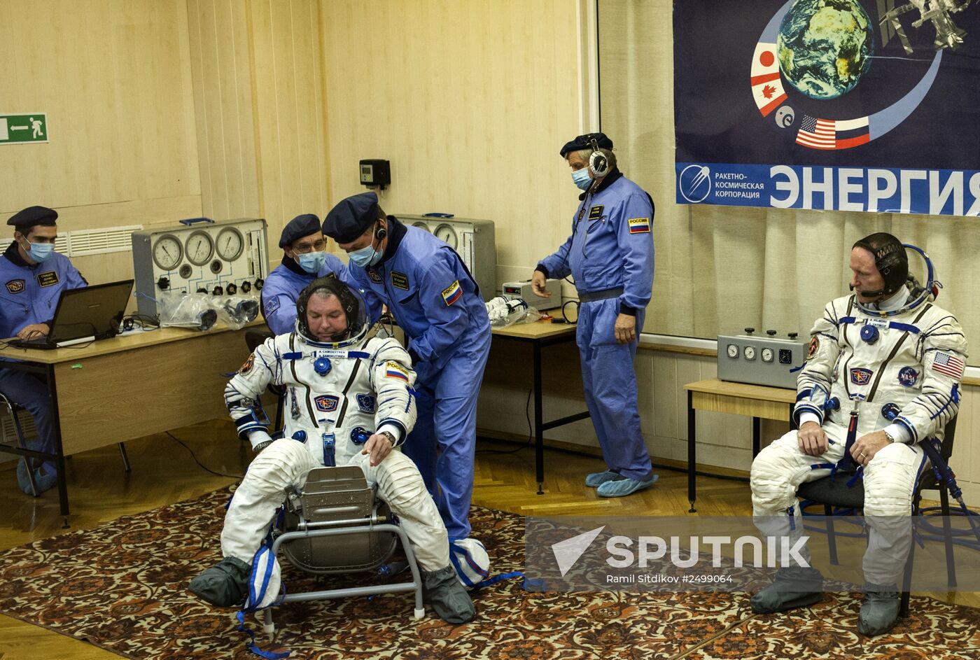 Soyuz-FG booster with Soyuz ТМА-14М spaceship prepared for launch