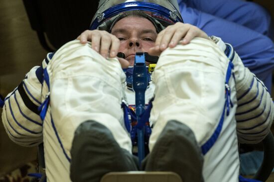 Soyuz-FG booster with Soyuz ТМА-14М spaceship prepared for launch
