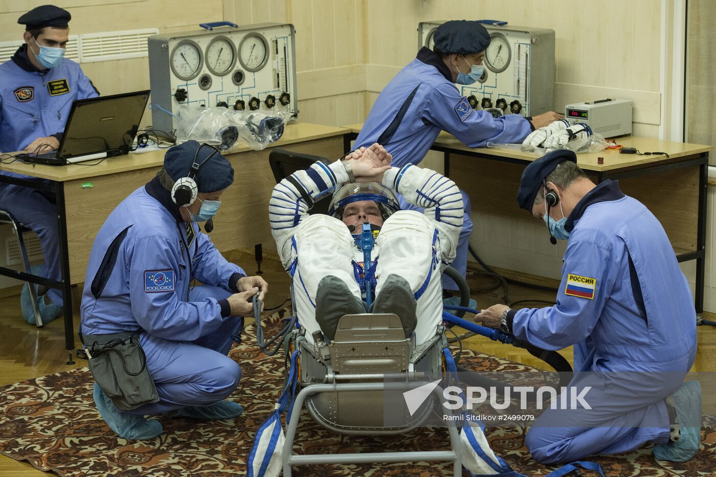 Soyuz-FG booster with Soyuz ТМА-14М spaceship prepared for launch