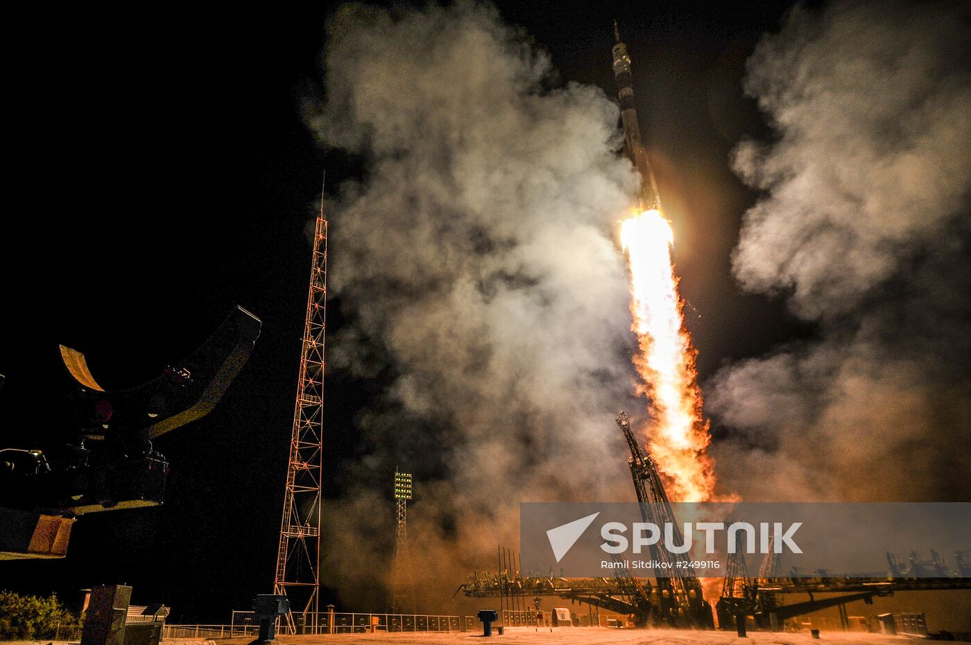 Soyuz ТМА-14М rocket launched from Baikonur Cosmodrome