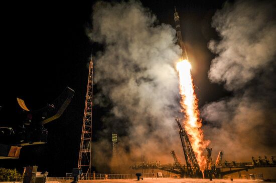 Soyuz ТМА-14М rocket launched from Baikonur Cosmodrome