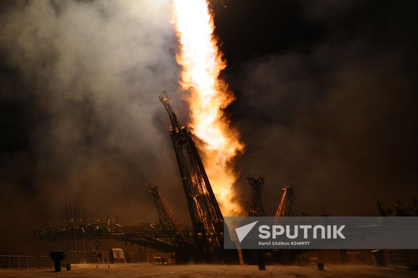 Soyuz ТМА-14М rocket launched from Baikonur Cosmodrome