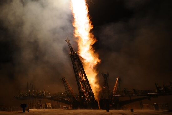 Soyuz ТМА-14М rocket launched from Baikonur Cosmodrome