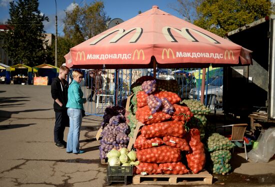 Agricultural fair in Veliky Novgorod