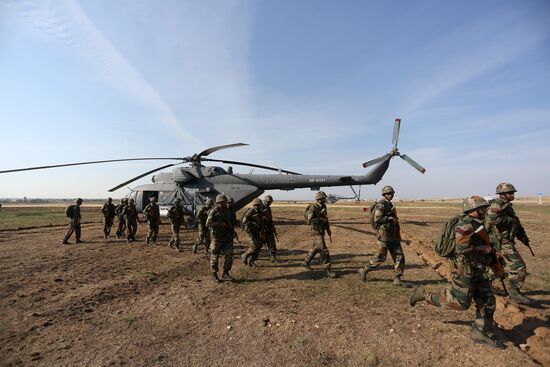 Joint Russian-Indian drills Indra-2014