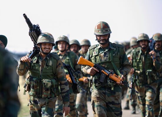 Joint Russian-Indian drills Indra-2014