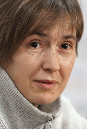 News conference with journalist Anna Mokhovaya who went missing in Ukraine