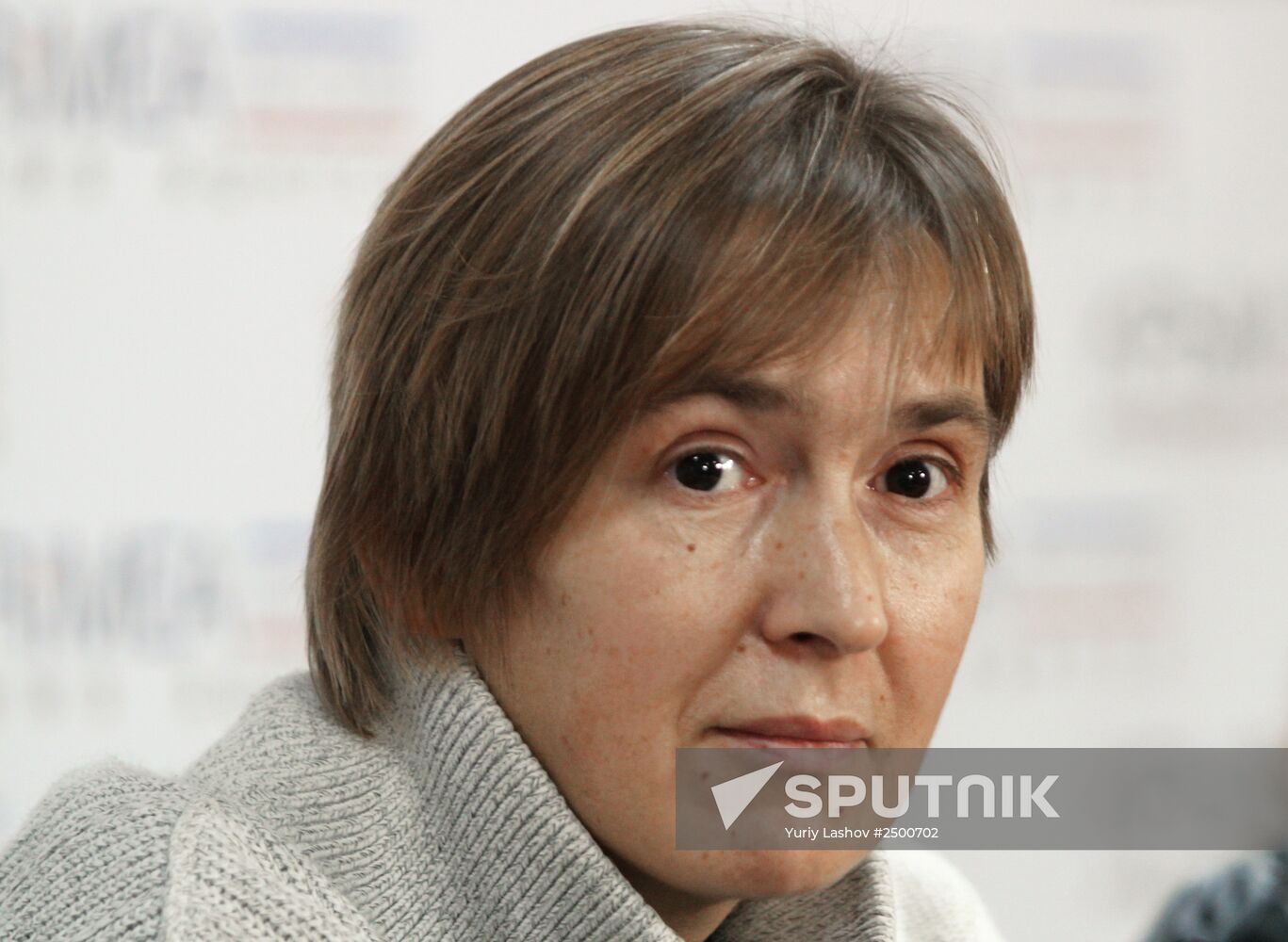 News conference with journalist Anna Mokhovaya who went missing in Ukraine