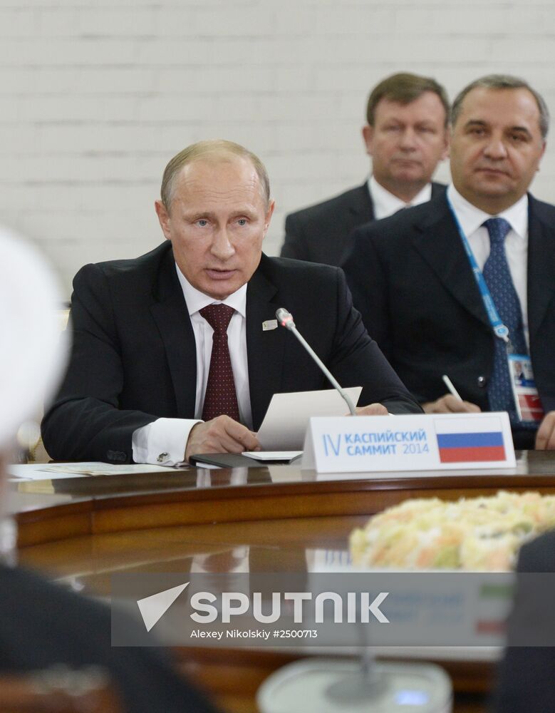 Vladimir Putin attends 4th Caspian Summit