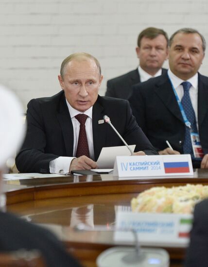 Vladimir Putin attends 4th Caspian Summit