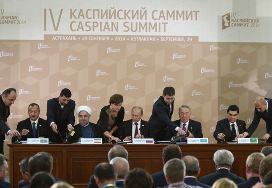 Vladimir Putin attends 4th Caspian Summit