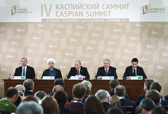 Vladimir Putin attends 4th Caspian Summit