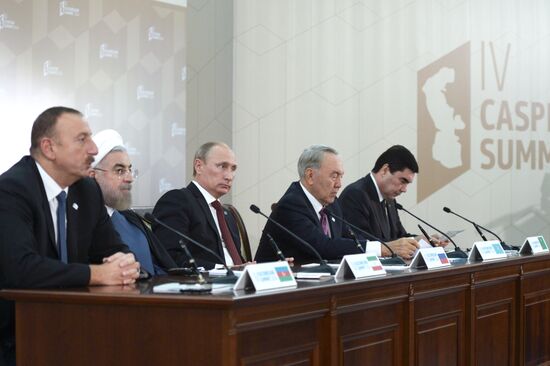 Vladimir Putin attends 4th Caspian Summit