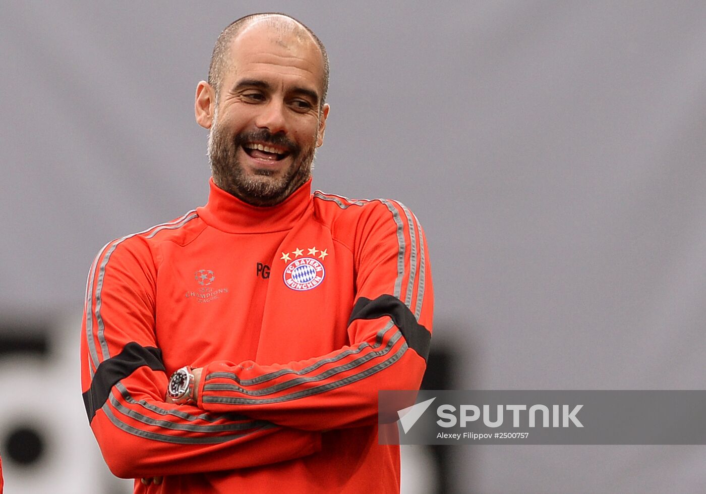 Football. FC Bayern's training session