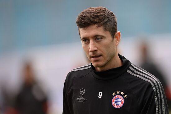 Football. FC Bayern's training session