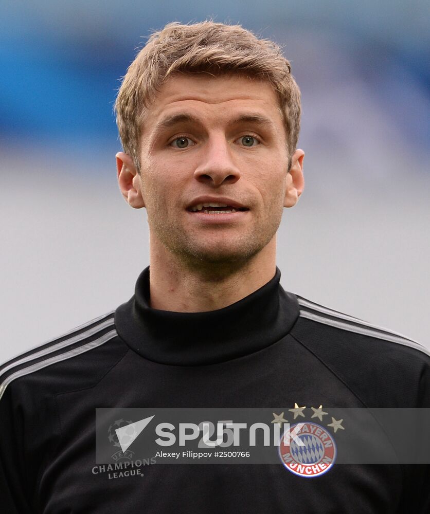 Football. FC Bayern's training session