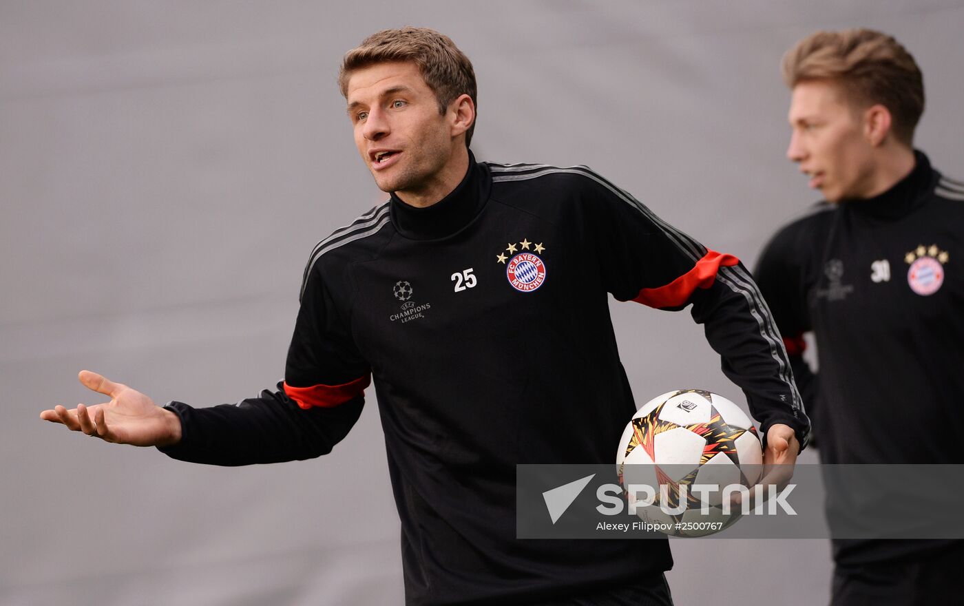 Football. FC Bayern's training session